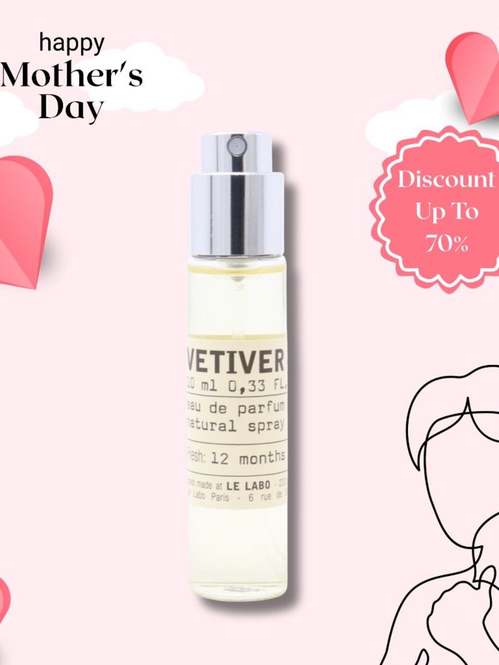 Le Labo Eau de Parfum Travel Spray Vetiver 46 - 0.33 oz -S